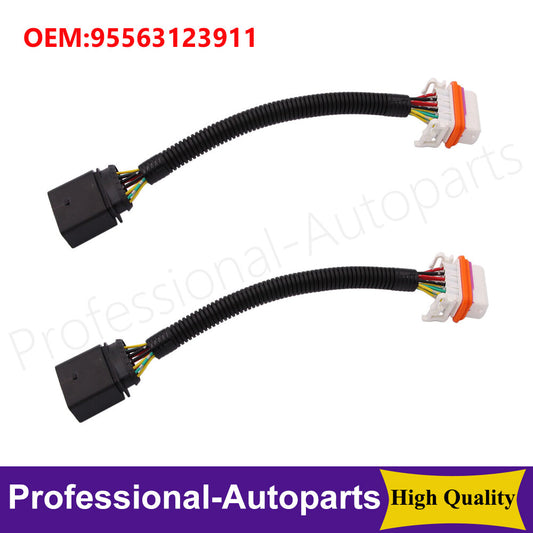 1Pair Headlamp Wiring Harness 95563123911 for 2003-2006 for Porsche for Cayenne