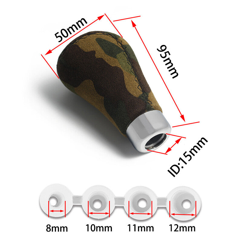 Army camouflage car transmission gear lever cutter head manual/automatic leather - n