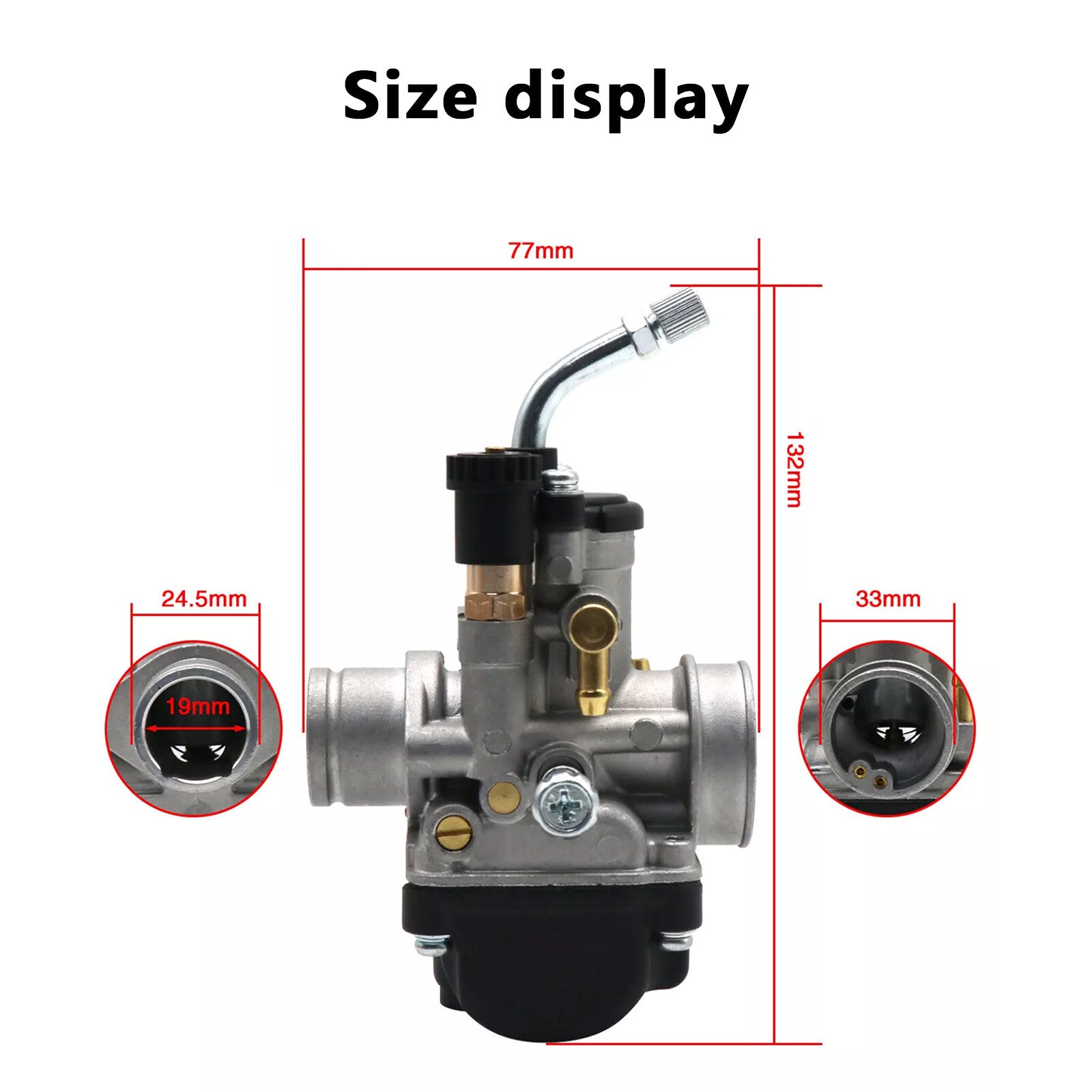 19mm replica Carburetter 19BS Racing 2T Carb complete Q