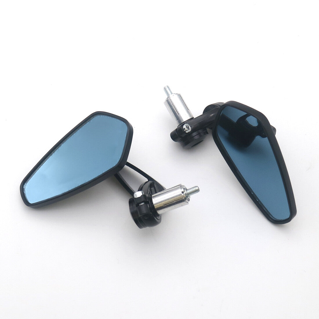 Motorcycle 7/8 Black Billet Aluminum Bar End Rearview Side Mirror for Honda Q