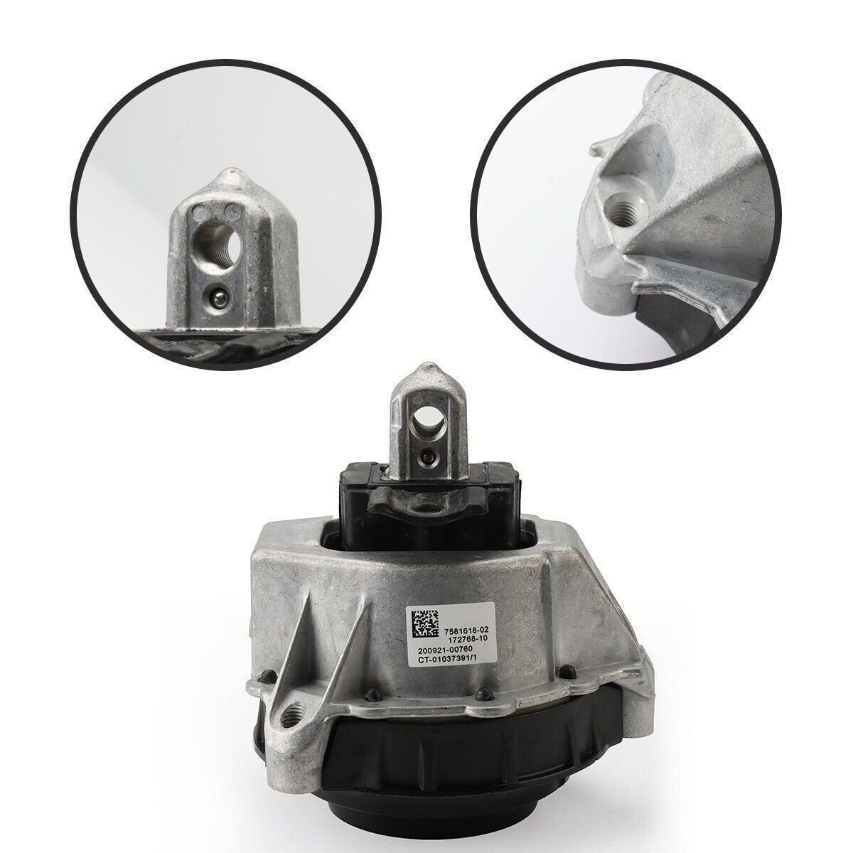 Approximately 2 engine motor brackets (22117581617 and 22117581618) are suitable for BMW 430i and 330e-.