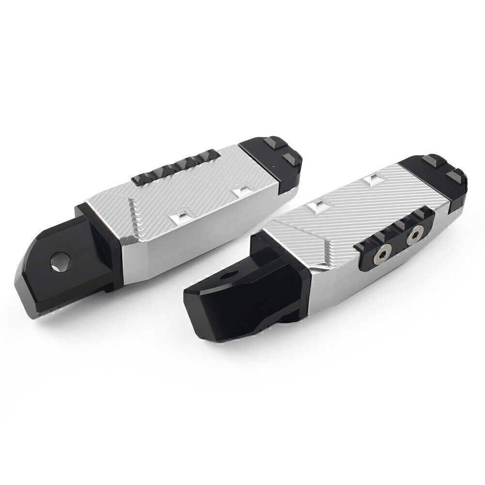 Rear Passenger Footrests Foot Pegs Pedal Fit for Yamaha YZF R1 R6 R1M R1S Silver