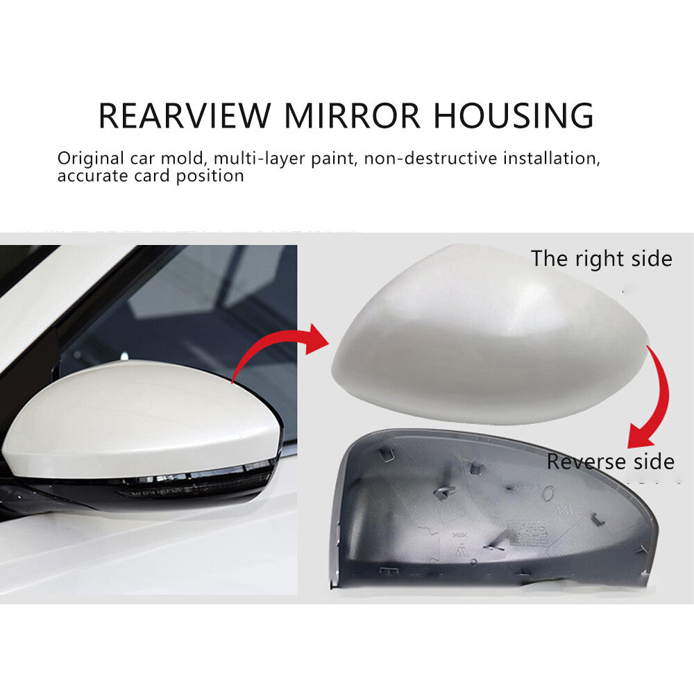 Silver Right Passenger Side Rearview Mirror Cap Cover for Nissan Altima 19-22
