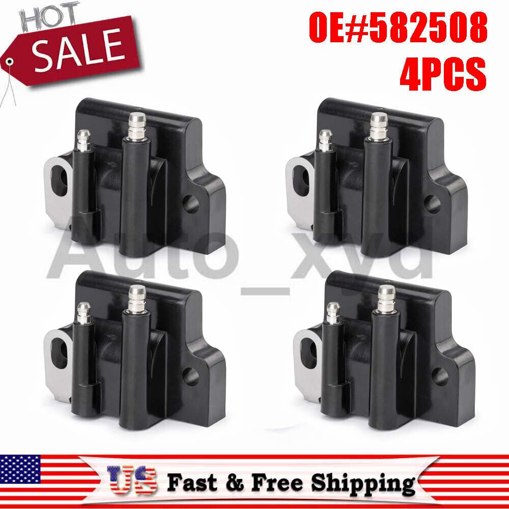 4PCS Ignition Coil For Johnson Evinrude 582508 18-5179 183-2508 Outboard Engine