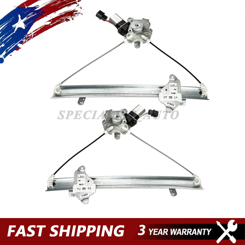 2X Front Power Window Lift Regulators for Mitsubishi Outlander 2003-2006 LH+RH Q