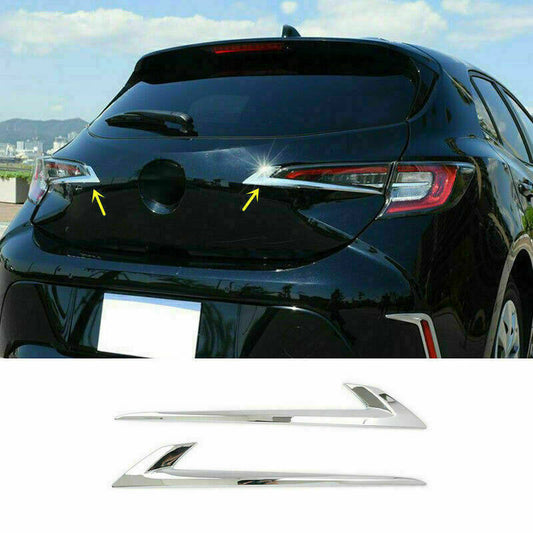 for Toyota for Corolla Hatchback 2019-2023 Chrome Rear TailLight Lamp Cover Trims
