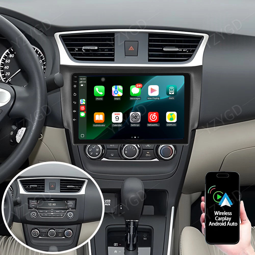 Android Carplay Car Radio for Nissan Sentra 2012-2018 Multimedia GPS Navi Screen