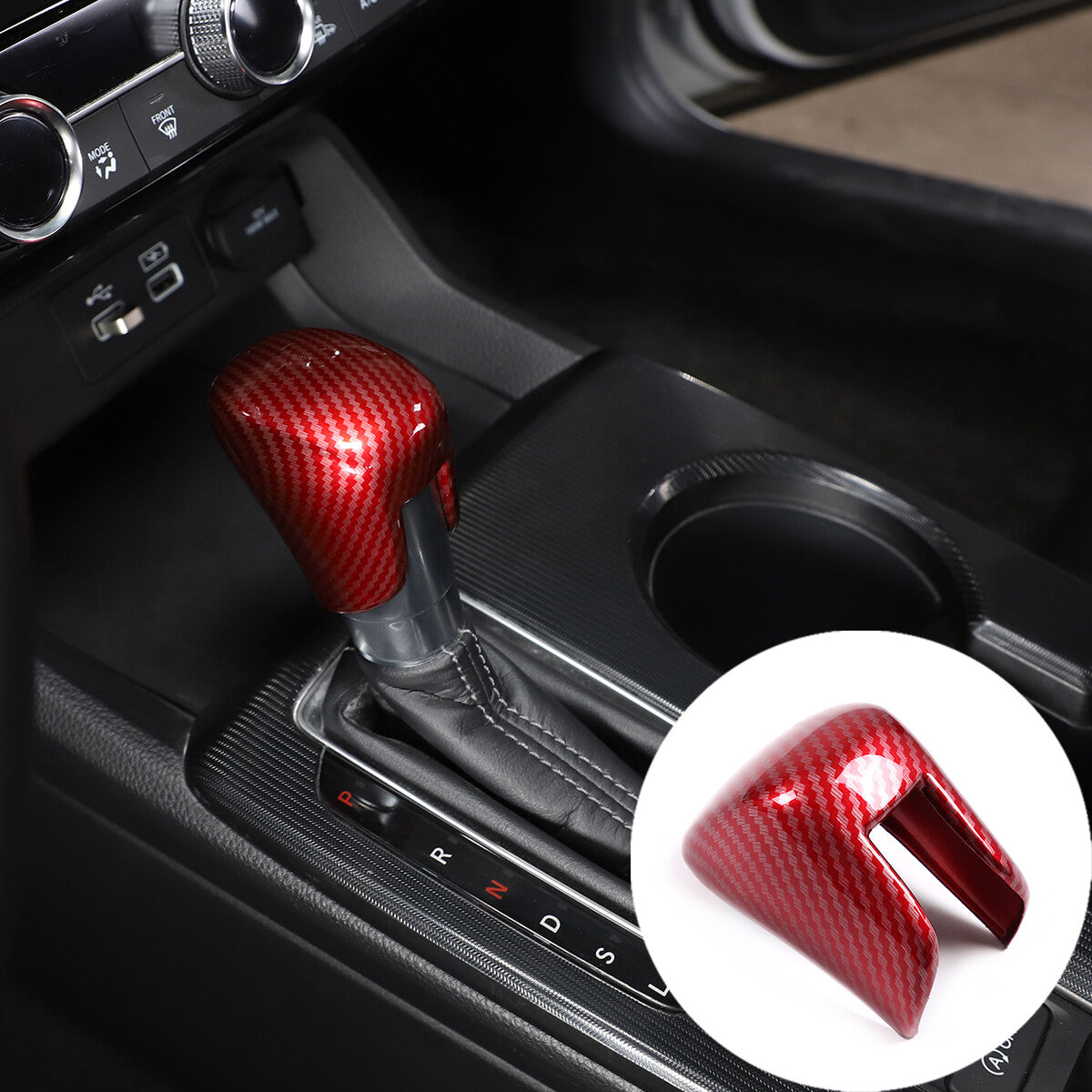 Smooth black side intelligent door handle cover decoration suitable for Subaru WRX 2021-2023 US sedan- v