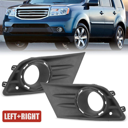 Front Bumper Foglight Cover Bezel Trim Left+Right for Honda Pilot 2012-2015 2014