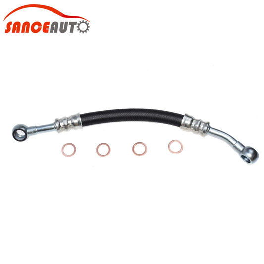 For E46 330i Oil Supply Line Hose W/ 4 Seal Washers Rings 11 36 1 705 532 n