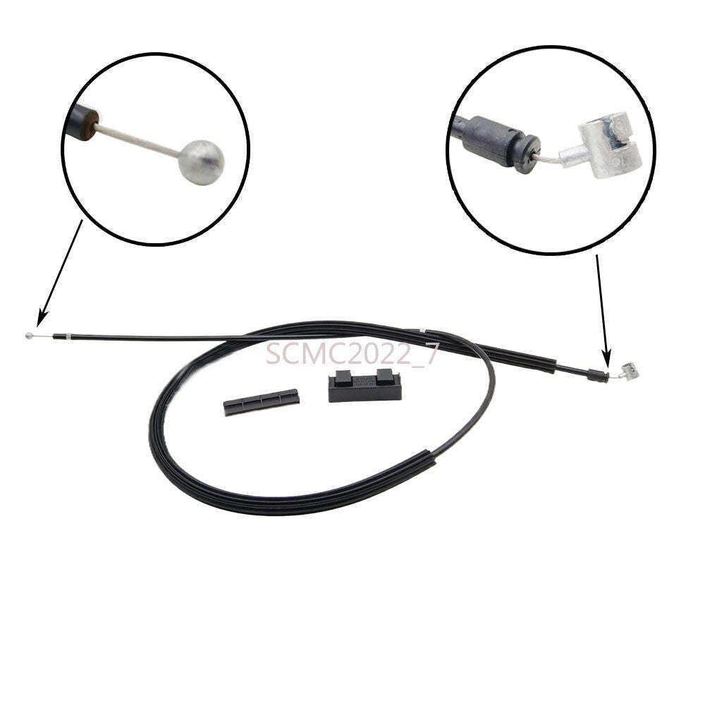 Hood Latch Lock Release Cable Rear w/Connector for VW for Tiguan 5N0 823 535
