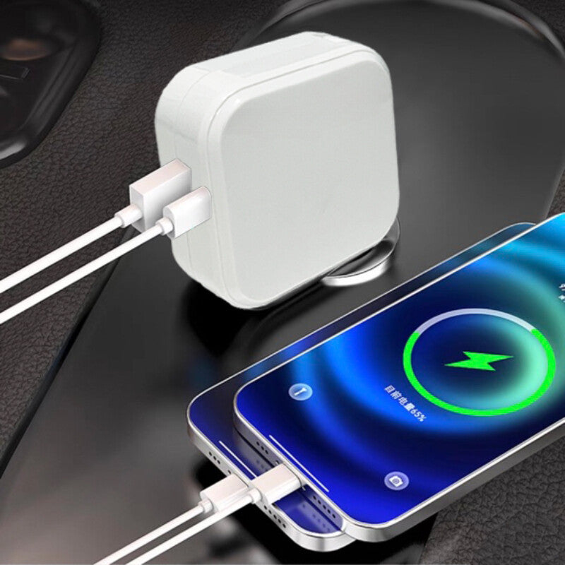4Port USB Type-C Car Fast Charger Adapter for iPhone 15 14 13 12 Pro Max XS XR