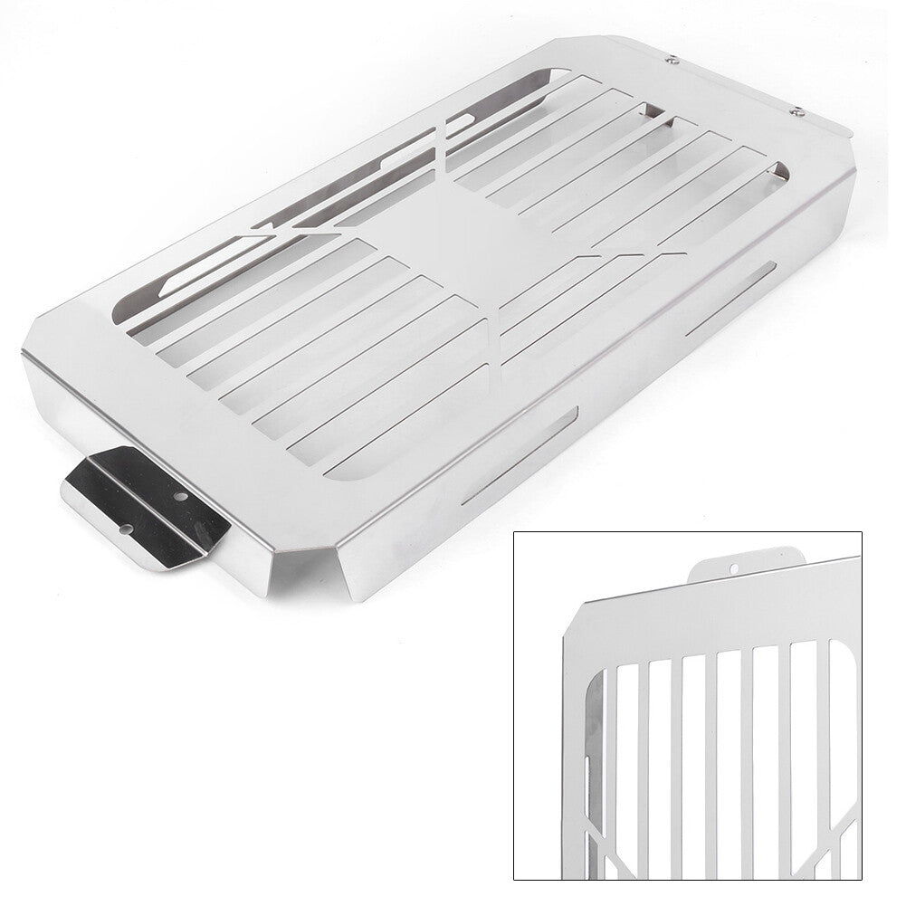 Front Radiator Grille Guard Cover Silver Fit for Honda VTX1800C/F/N/R/S/T