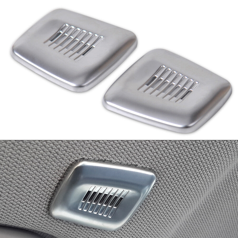 Chrome Interior Roof Dome Microphone Cover Trim for BMW F25 X3 4 5 6 Series Pair Q