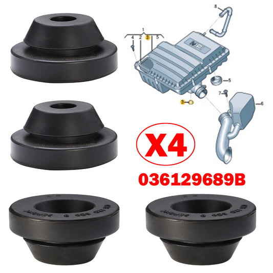 4x MOUNTING ELEMENT BALL FAN RUBBER MILL ENGINE COVER TOP for SEAT ALTEA Q