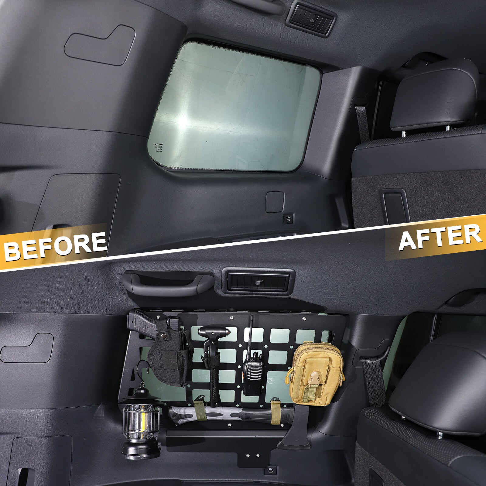 Modular storage panel for rear cargo rack suitable for Land Cruiser Prado LC250 2024-2025 n