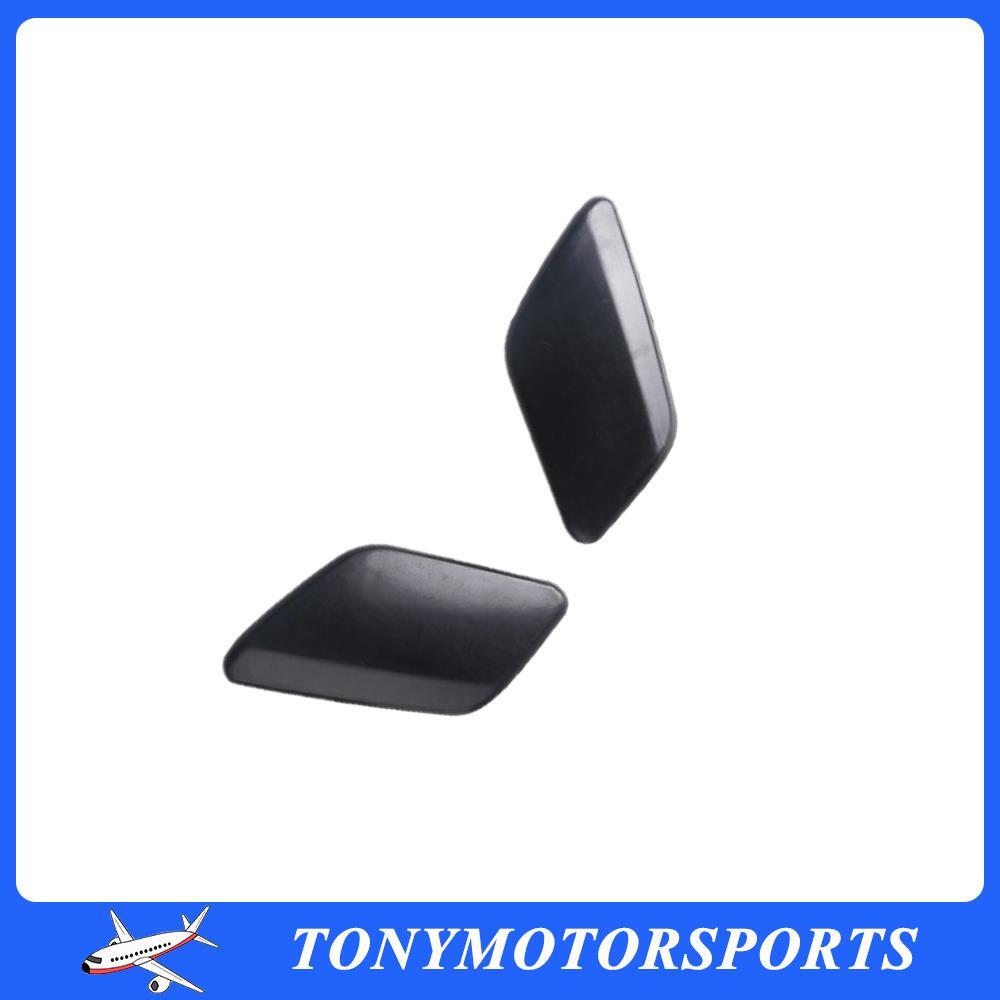 2Pcs Bumper Headlamp Washer Cover Lid Front RH  LH Fit For 2011-2013 for VOLVO S60 Q