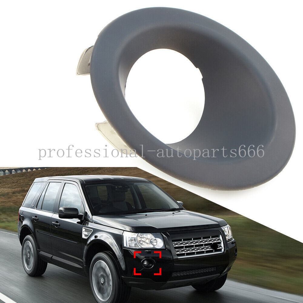 1Pair Front Left+Right Unpainted Fog Lamp Light Bezel for Land Rover LR2 08-13