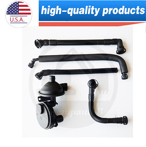 Crankcase Vent Valve And Breather Hose Kit for BMW X3 X5 Z4 E46 E39 w/PCV