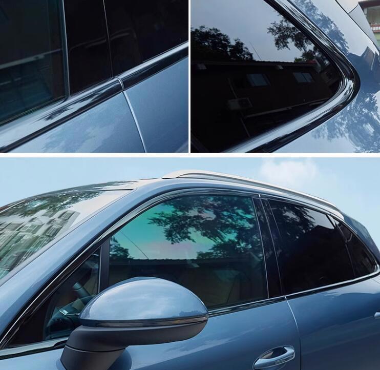 2013-2017 for Cayenne Black Titanium Car Window Frame Strip Cover Trim n