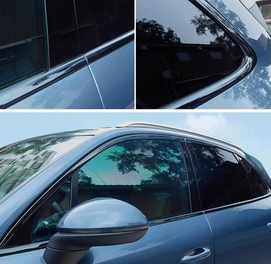 2013-2017 for Cayenne Black Titanium Car Window Frame Strip Cover Trim n