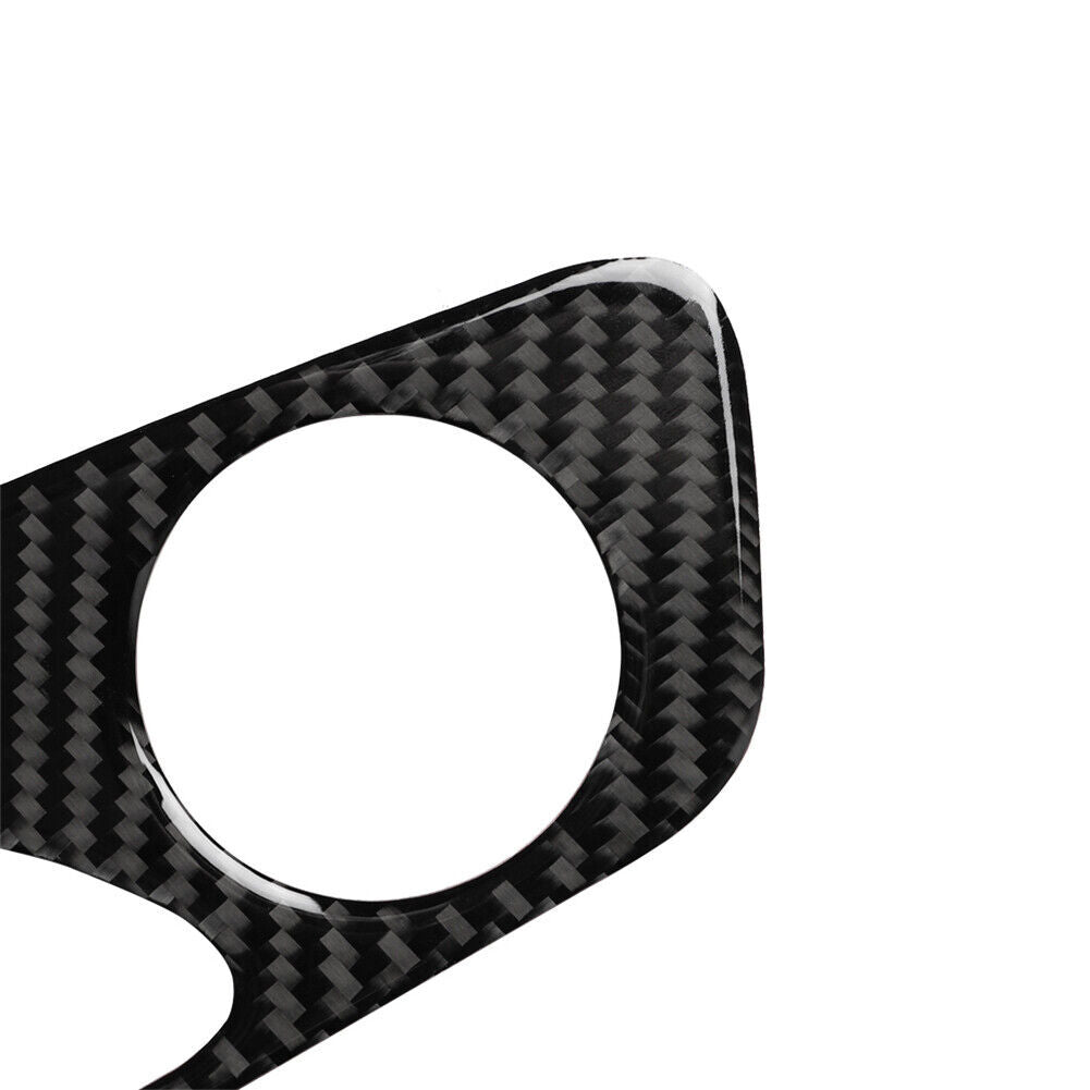 3X Carbon Fiber Multimedia Console Frame Cover Trim for Chrysler 200 2015-2017 v