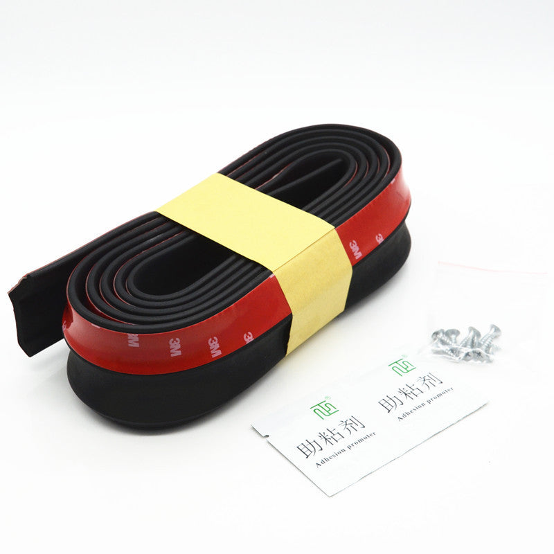 8.2ft Car Front Bumper Spoiler Lip Splitter Valance Chin Protector Body Rubber