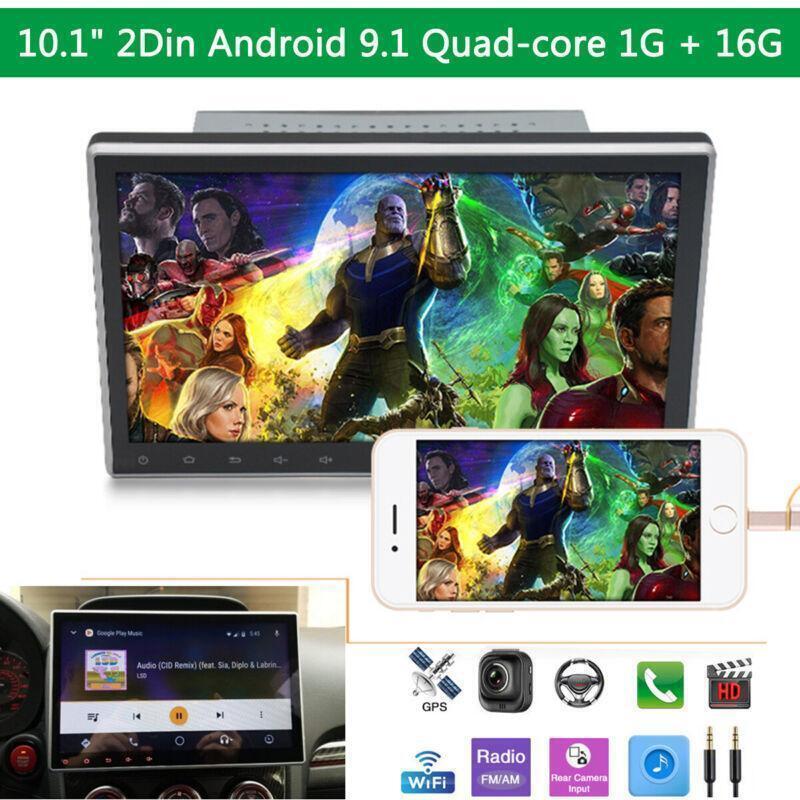 Android 9.1 Stereo 10.1 Touch Screen Radio GPS Wifi Head Unit Bluetooth FM USB