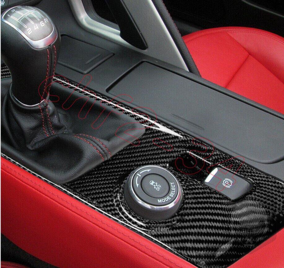 Dry Carbon Central Console Gear Shift Trim Fit for Chevrolet for Corvette C7 ZR1 Z06
