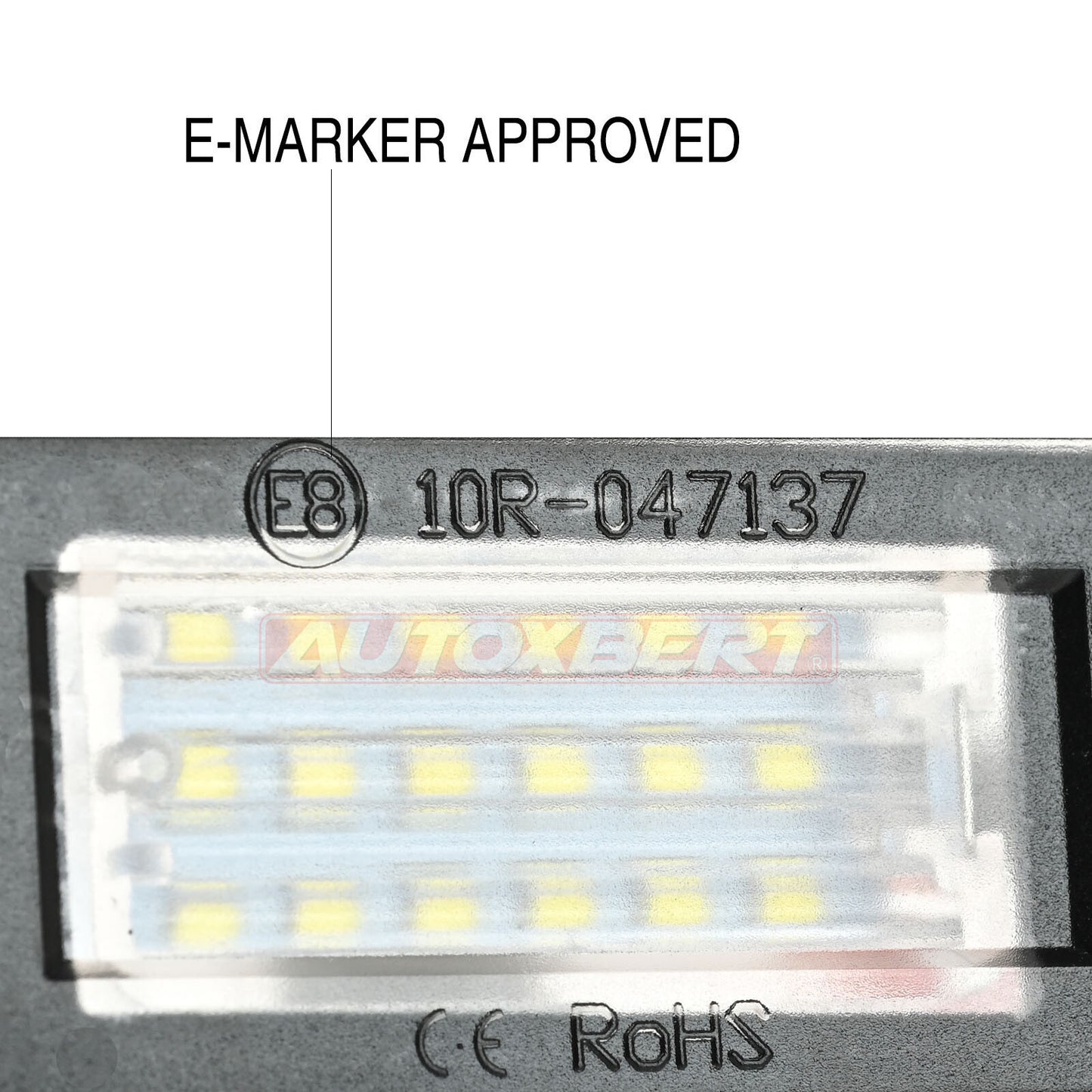 for MINI COOPER R56 R57 R58 18LED License Number Plate Light ERROR FREE White 2x