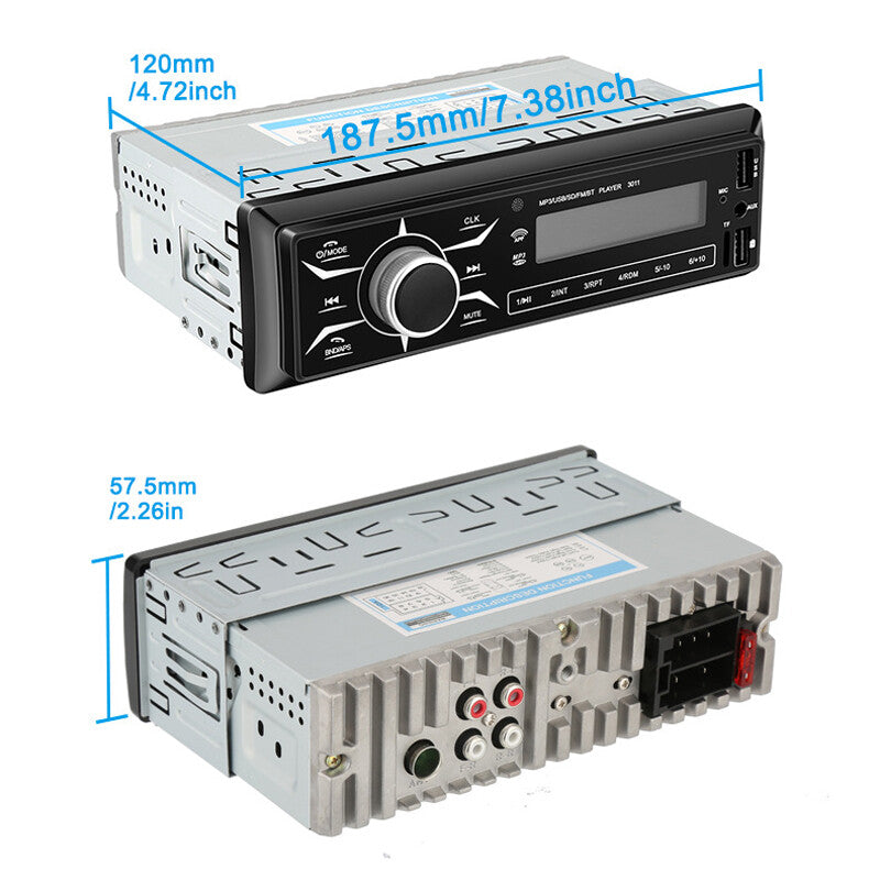 24V Truck Stereo Player with 4-Channel Digital Bluetooth Audio SD/FM/WMA/MP3 Radio - n