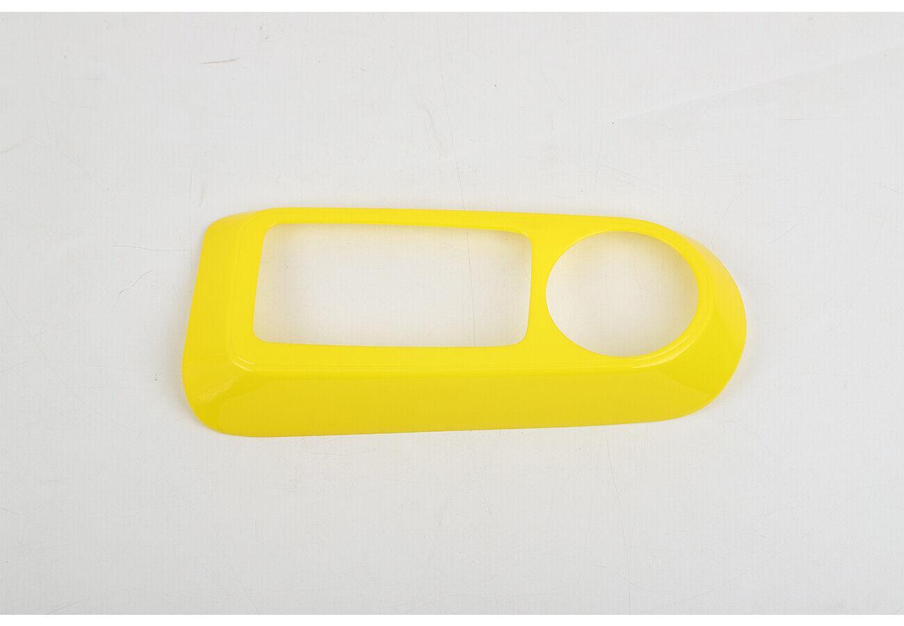 for Ford Bronco 2021-2023 Yellow ABS Inner Console Gear Shift Panel Cover Trim
