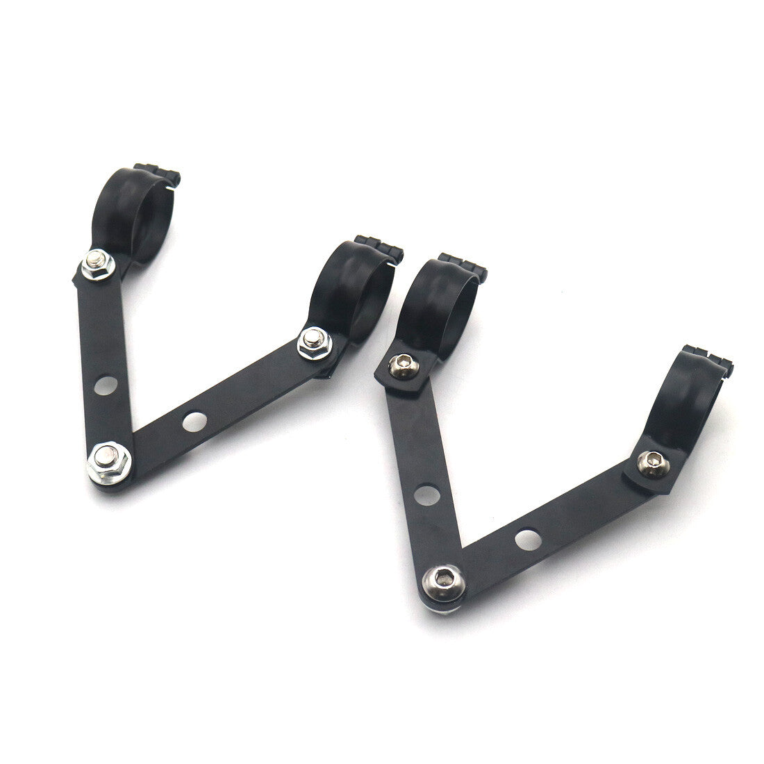 41mm Black Metal Adjustable Headlight Indicator Mounting Fork Bracket for Harley Q