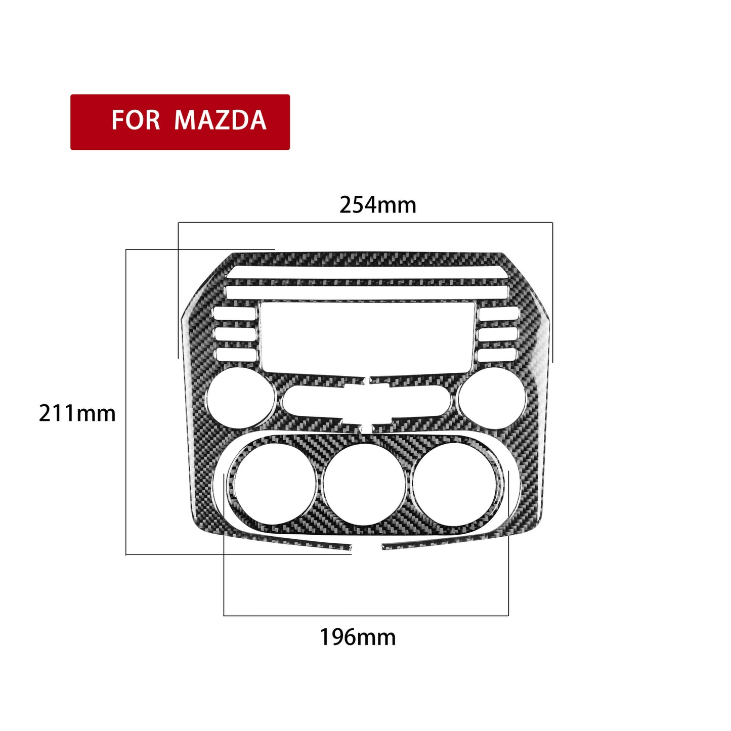 Carbon Fiber Digital Climate Control Trim for Honda CRV CR-V 2015-2016 Type A v