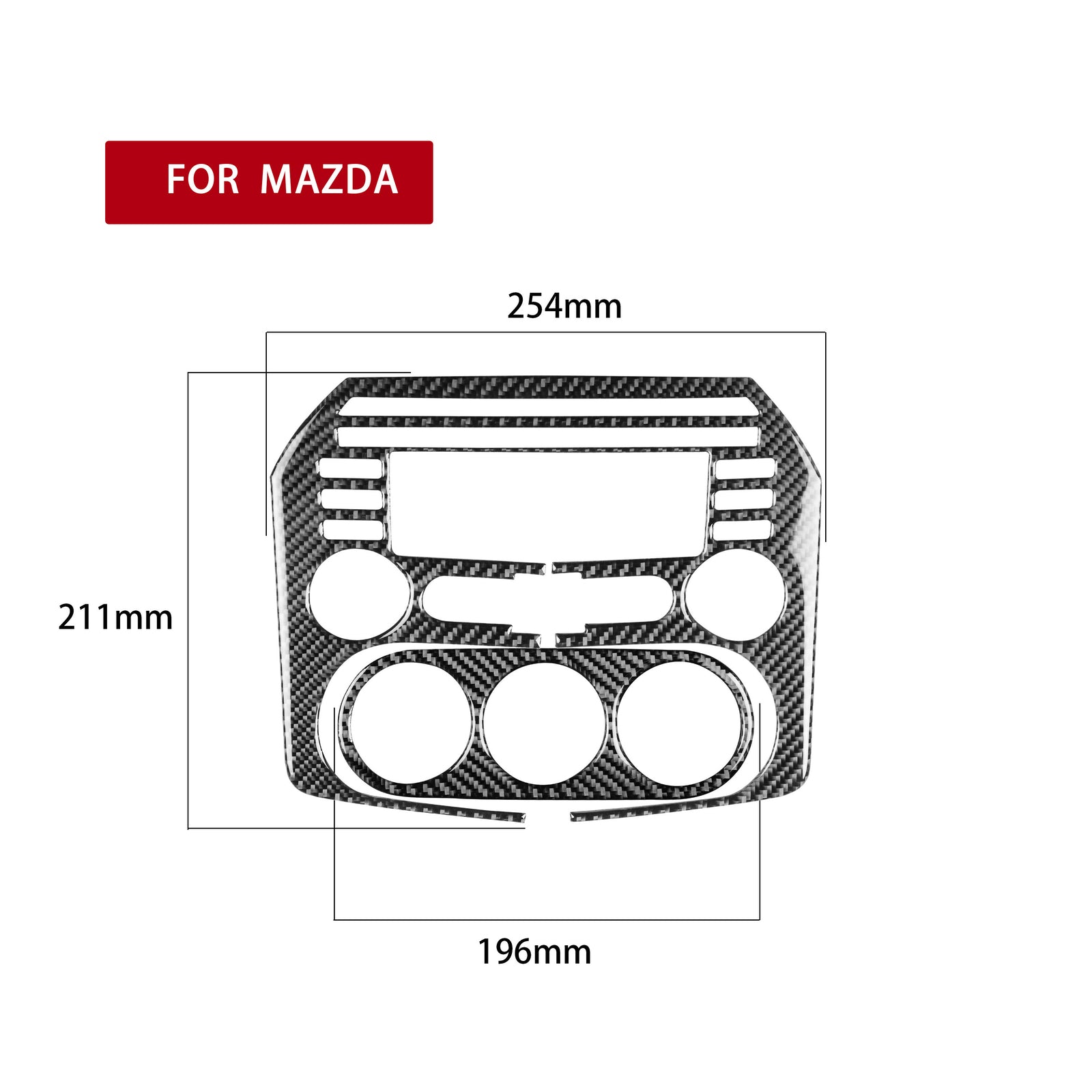 Carbon Fiber Digital Climate Control Trim for Honda CRV CR-V 2015-2016 Type A v