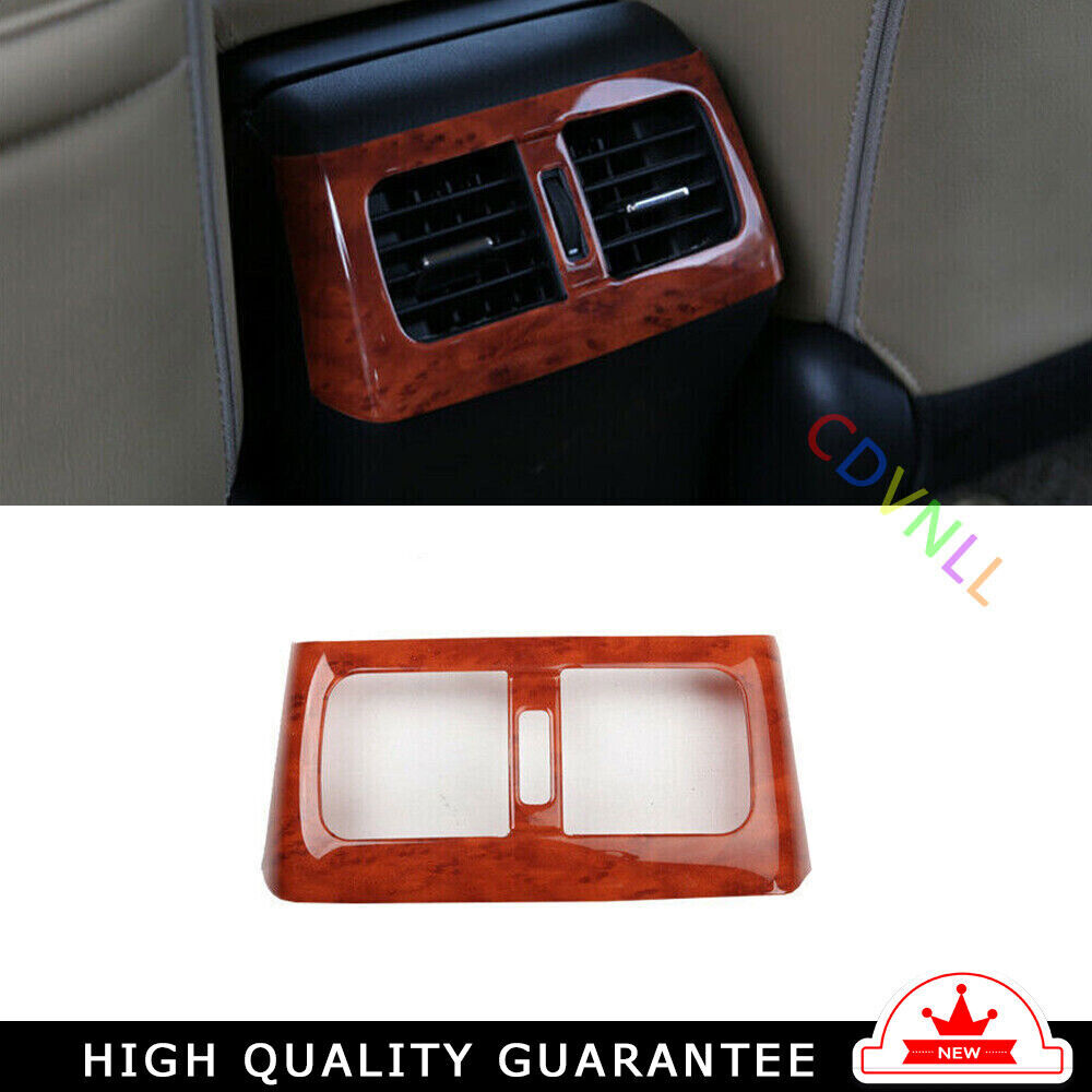 Rear Air Outlet Vent Frame Trim 1PCS Fit for Honda CRV CR-V 2012-2016 Wood Grain