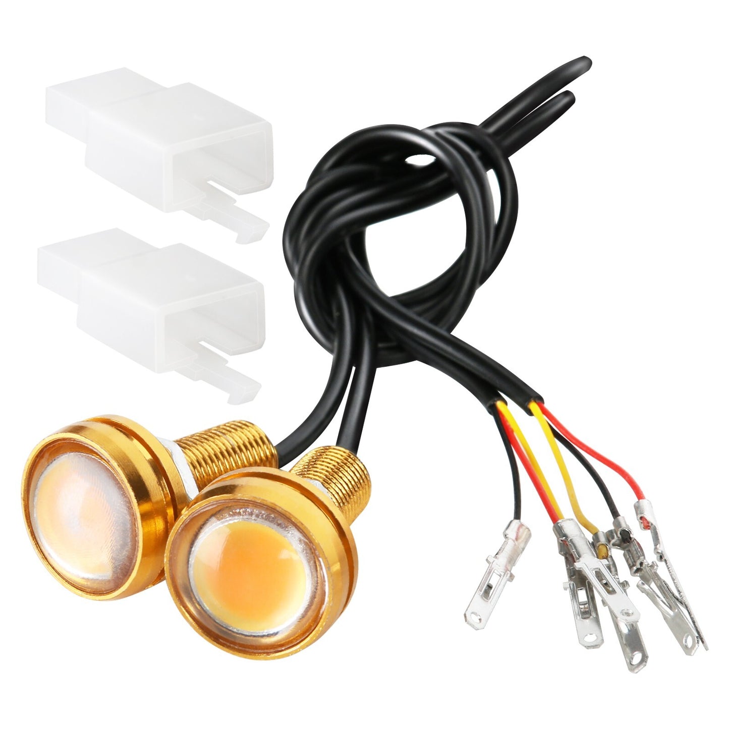 2 x 12V LED turn signal flashing fog lights suitable for all-terrain vehicles, four-wheeled motorcycles, Taodao Kazuma