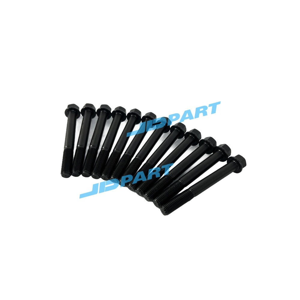 12-piece 3LD1 cylinder head bolts for Isuzu diesel engine parts.