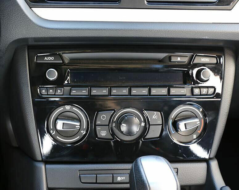 for BMW X1 E84 2013-2015 ABS Black Inner Console CD Button Control Frame Trim 1P