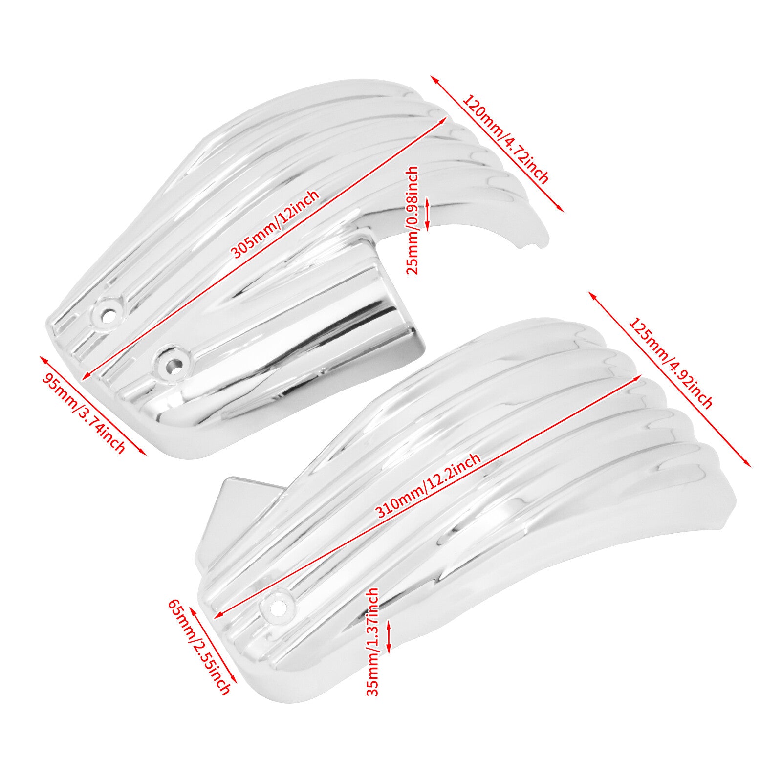 Chrome Fence Battery Side Fairing Cover Fit for Harley Fatboy Breakout 2018-2023