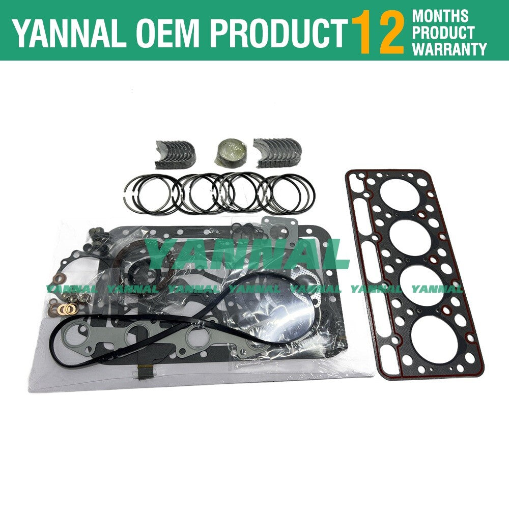 V1702 Full Washer Kit + Piston Rings + Bearings for V1702IDI and .