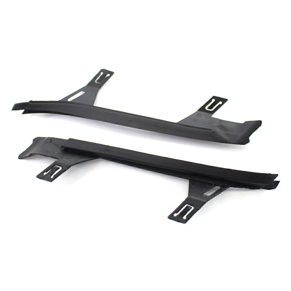2pcs Upper Headlight Gaskets Left Right Set Black for BMW 3 Series E92 E93