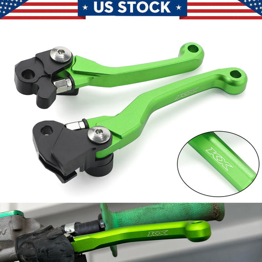 KX LOGO Pivot Brake Clutch Levers for KAWASAKI KX 85 65 2023 KX 250 125 KX100 Q