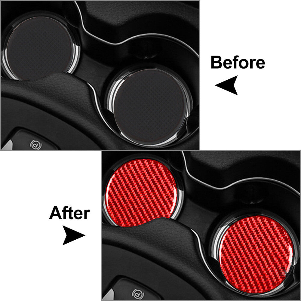 Door Slot Mat Water Cup Pad Panel Cover Trim for Dodge for Challenger 2015-23 18 19