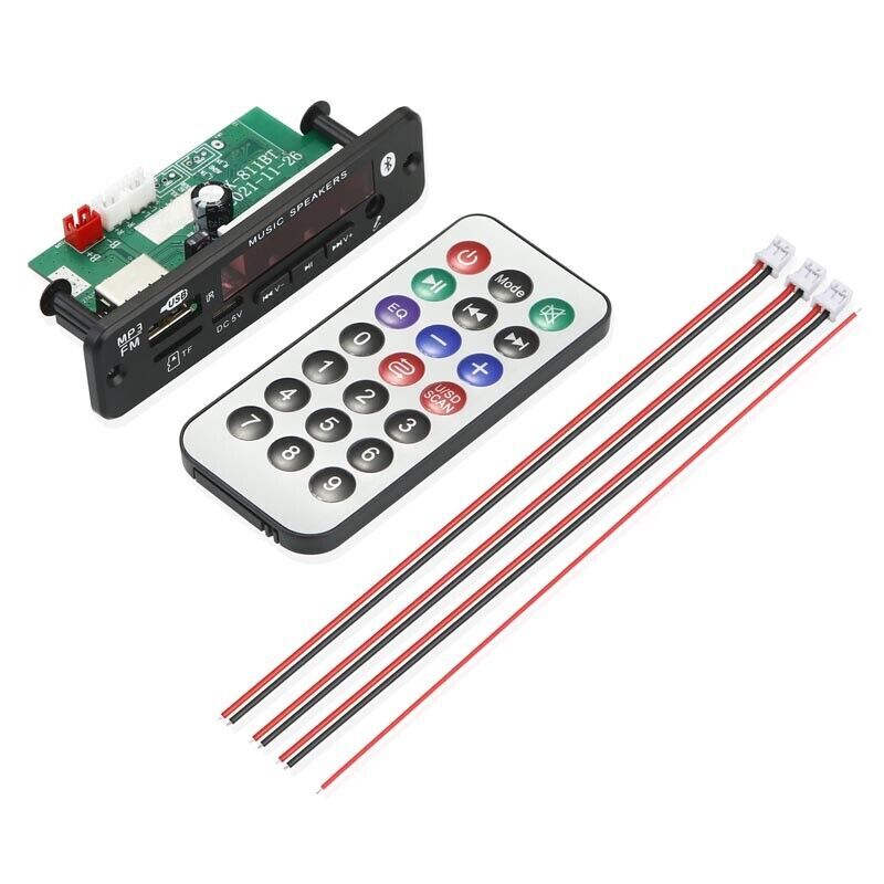 12V 40W Amplifier MP3 Decoder Board Bluetooth 5.0 Car FM Radio AUX Module Parts v