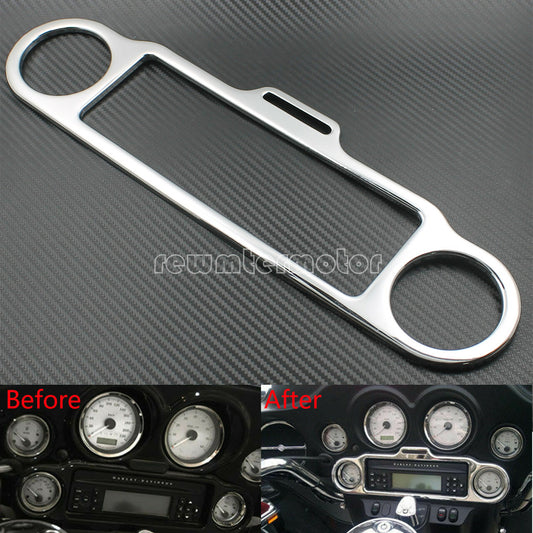Stereo Accent Trim Ring Cover Fit for Harley Electra Glide Street Glide 96-2013 Q