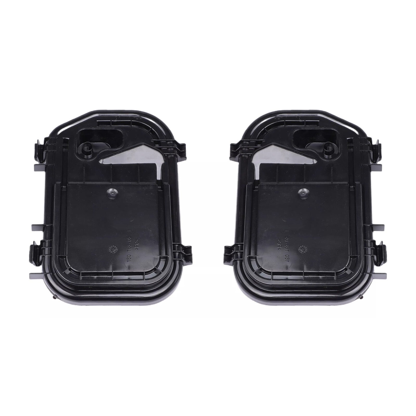 Pair LR Headlight Cover Cap Set For 2005-11 for Audi A6 Quattro S6 4F0941158 Black