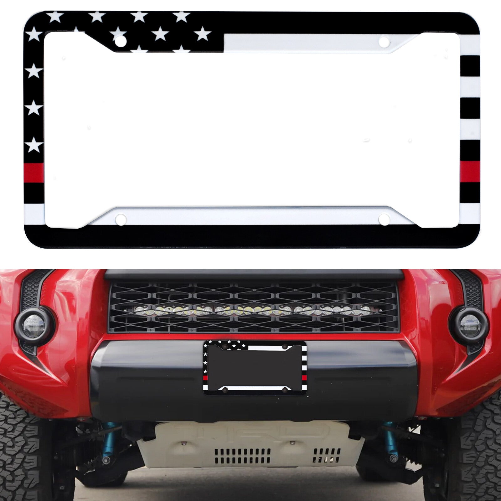 Suitable for Honda American Flag car, truck, license plate frame cover upgrade - n