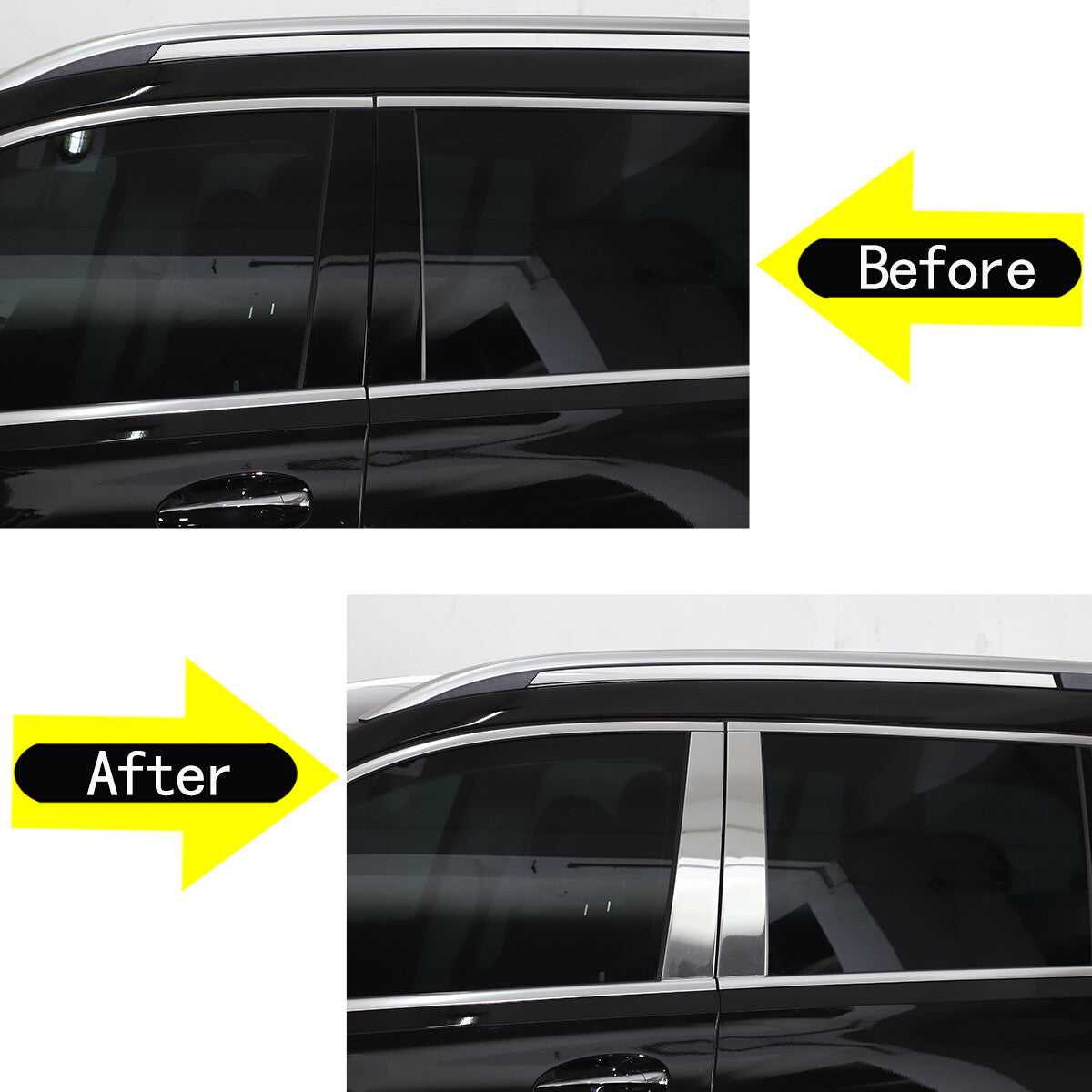 Alloy door center window pillar trim for GLE GLS-Class W167 X167 20-22- n