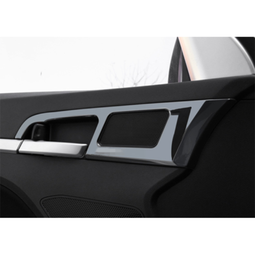 for Hyundai for Elantra 2017-20 Black Steel Inner Door Handle Bowl Frame Cover Trims
